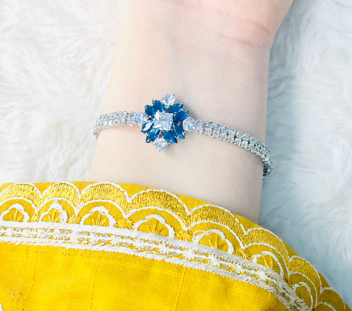 Fancy Silver & Gold Bracelet