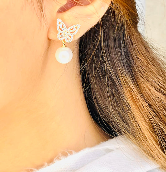 Butterfly Boll Earring